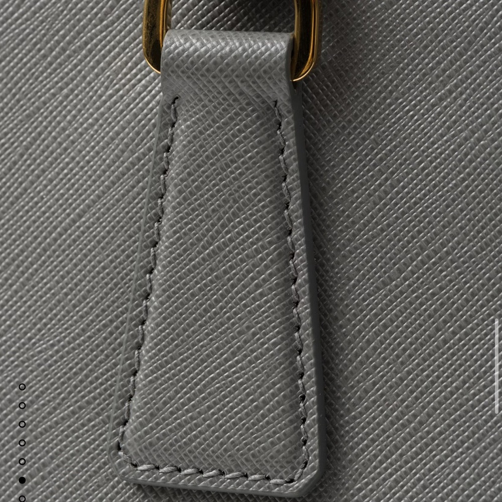 Prada Gray Saffiano Leather Satchel - Picture 3 of 4